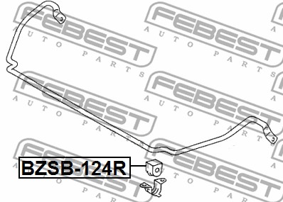 Guma stabilizatora FEBEST BZSB-124R