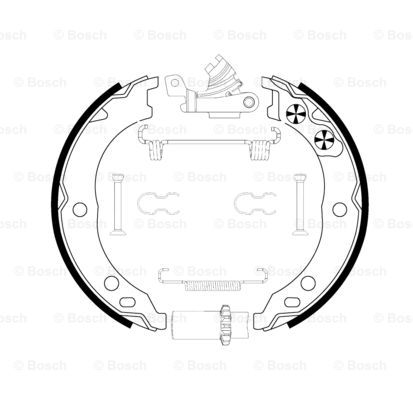 Zestaw szczęk hamulcowych BOSCH 0 204 113 821