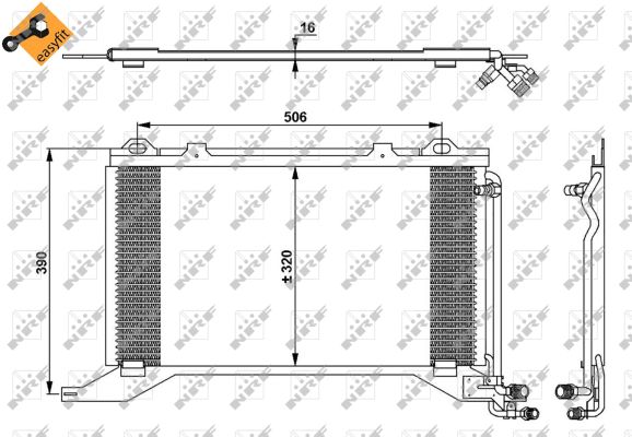 Skraplacz klimatyzacji NRF 35245