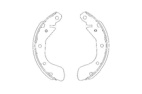 Zestaw szczęk hamulcowych KAVO PARTS KBS-1401