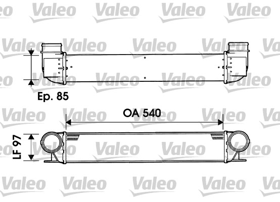 Chłodnica powietrza intercooler VALEO 817877