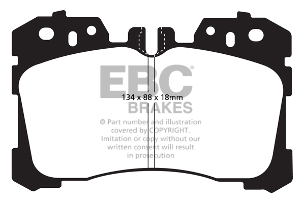 Klocki hamulcowe EBC BRAKES DP41811R