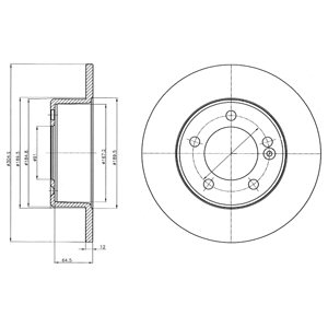 Tarcza hamulcowa DELPHI BG4321