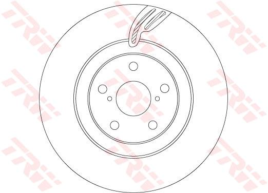 Tarcza hamulcowa TRW DF6792S
