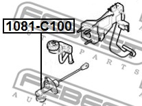 Pompa sprzęgła FEBEST 1081-C100