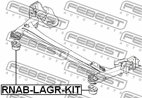 Łożyskowanie  korpusu osi FEBEST RNAB-LAGR-KIT