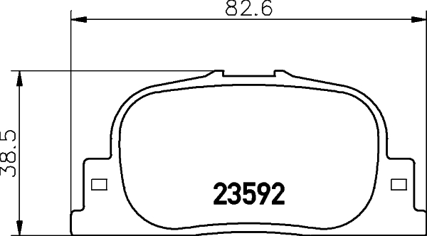 Klocki hamulcowe HELLA 8DB 355 010-001