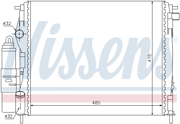 Zespół chłodnic NISSENS 63773