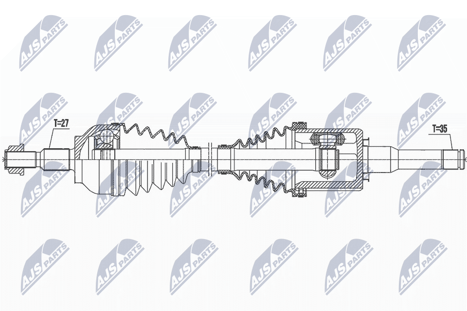 Wał napędowy NTY NPW-FR-133