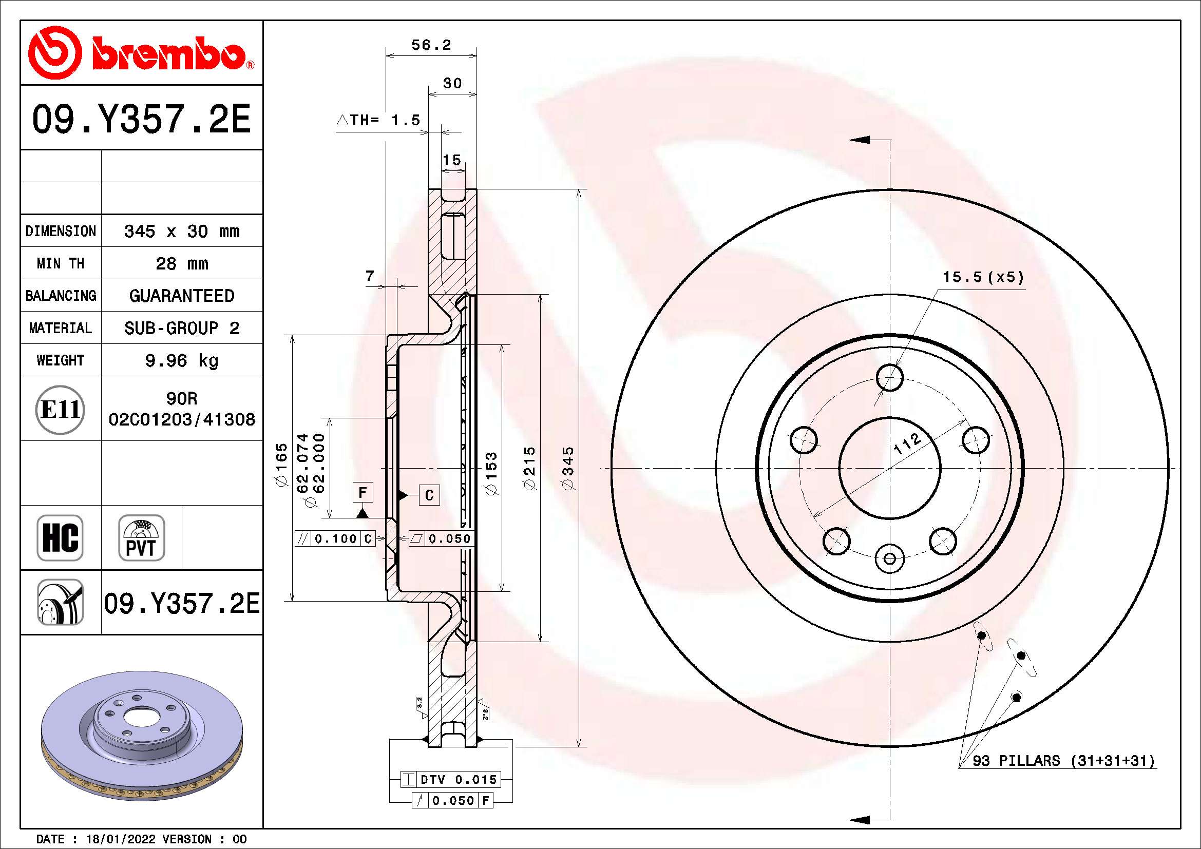 Zestaw do hamulców, hamulce tarczowe BREMBO KT 08 005
