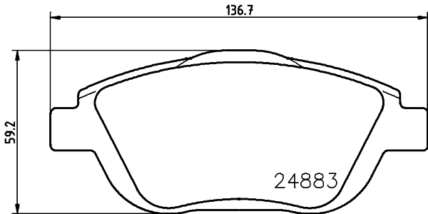 Klocki hamulcowe HELLA 8DB 355 014-551
