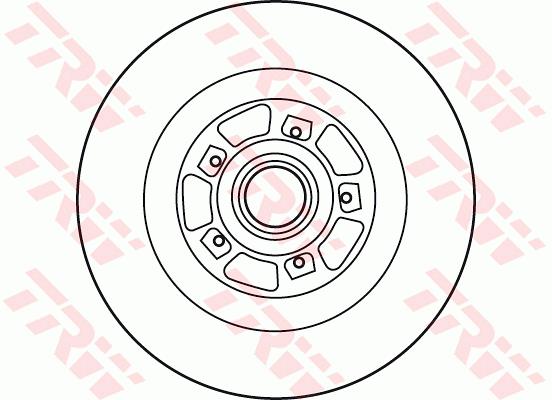 Tarcza hamulcowa TRW DF6127BS