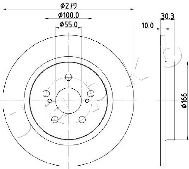 Tarcza hamulcowa JAPKO 61275C
