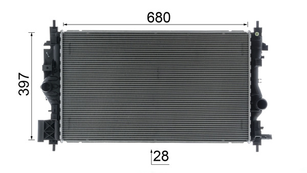 Chłodnica, układ chłodzenia silnika MAHLE CR 2590 000P
