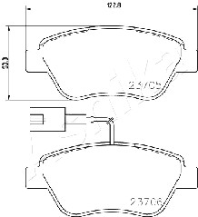 Klocki hamulcowe ASHIKA 50-00-0624