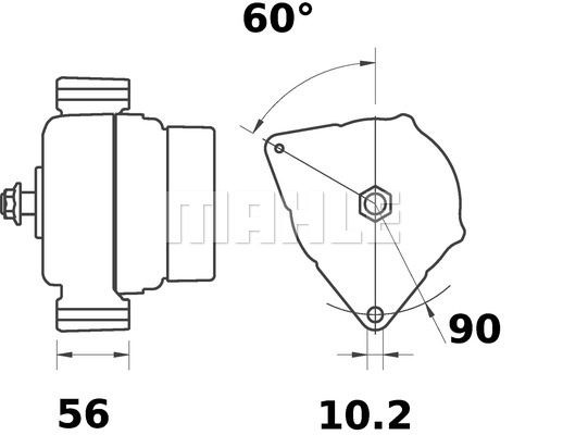 Alternator MAHLE MG 329