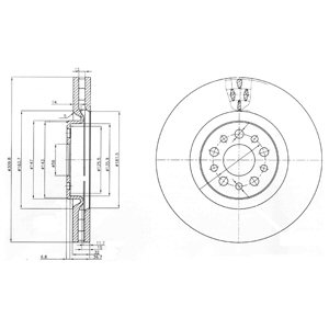 Tarcza hamulcowa DELPHI BG3898