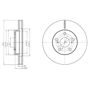 Tarcza hamulcowa DELPHI BG4290