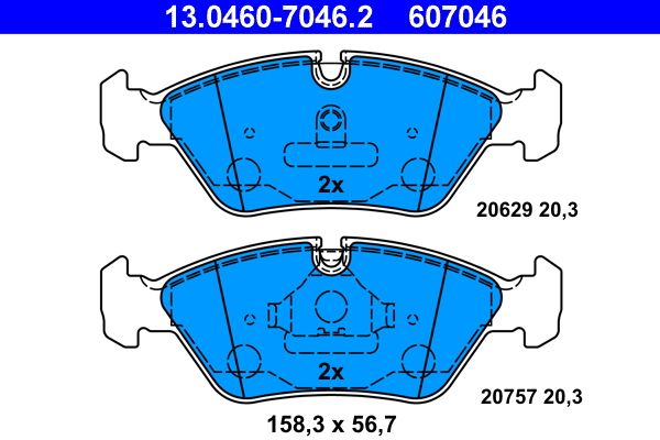 Klocki hamulcowe ATE 13.0460-7046.2