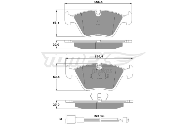 Klocki hamulcowe TOMEX BRAKES TX 10-691