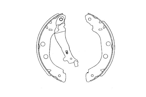 Zestaw szczęk hamulcowych KAVO PARTS KBS-7419