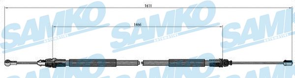 Linka hamulca ręcznego SAMKO C0749B