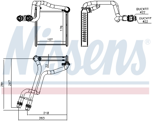 Nagrzewnica NISSENS 73942