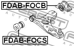 Tuleja wahacza FEBEST FDAB-FOCB