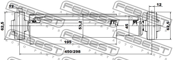 Amortyzator FEBEST 05655636R