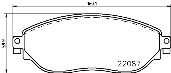 Klocki hamulcowe HELLA 8DB 355 021-891