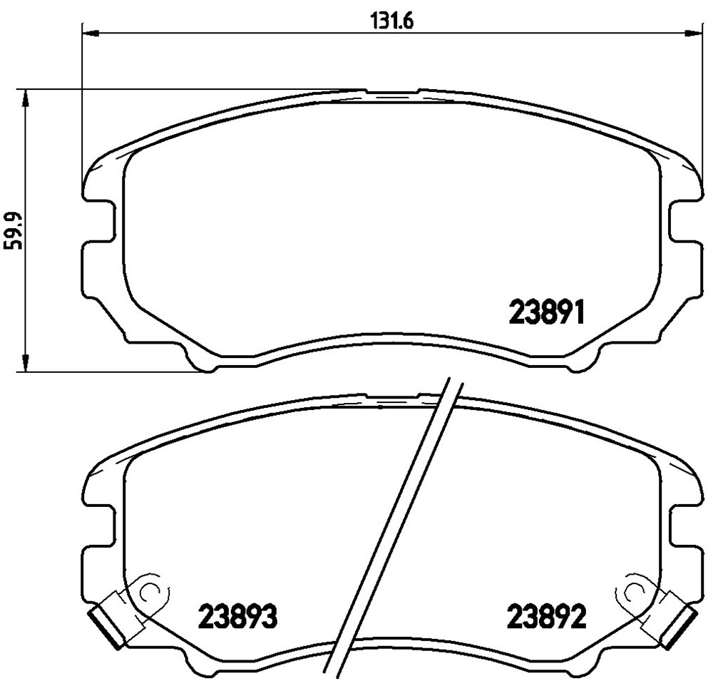 Klocki hamulcowe BREMBO P 30 018X