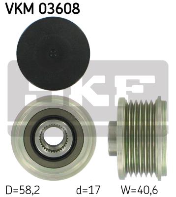 Sprzęgło alternatora SKF VKM 03608