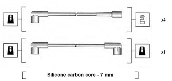 Przewody zapłonowe MAGNETI MARELLI 941245010808