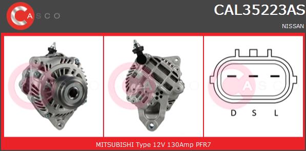 Alternator CASCO CAL35223AS