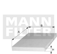 Filtr kabinowy MANN-FILTER CUK 36 003