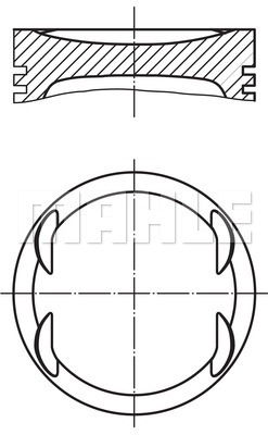 Tłok MAHLE ORIGINAL 004 08 00