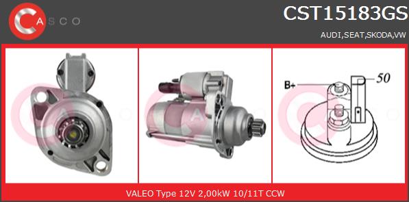 Rozrusznik CASCO CST15183GS