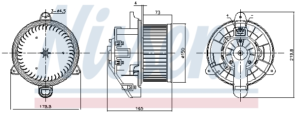 Wentylator wnętrza NISSENS 87536