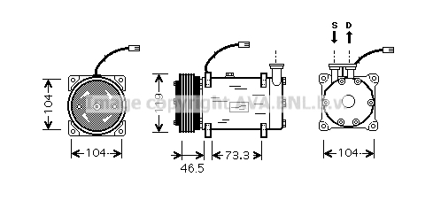 Kompresor klimatyzacji AVA QUALITY COOLING CNAK030