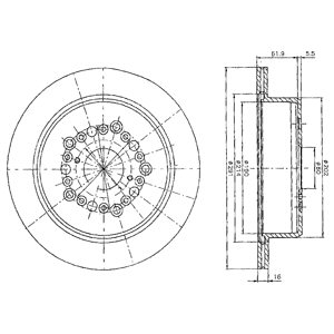 Tarcza hamulcowa DELPHI BG2662