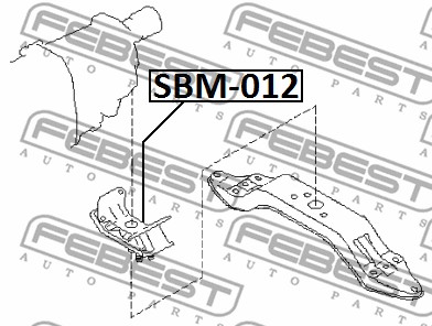 Poduszka silnika FEBEST SBM-012