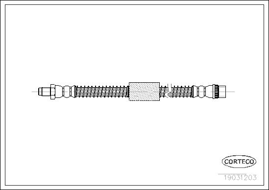 Przewód hamulcowy elastyczny CORTECO 19031203
