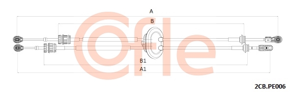 Linka dźwigni zmiany biegów COFLE 2CB.PE006