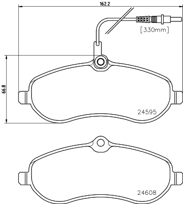 Klocki hamulcowe HELLA 8DB 355 013-411
