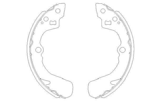 Zestaw szczęk hamulcowych KAVO PARTS KBS-8905