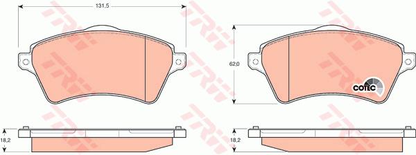 Klocki hamulcowe TRW GDB1473