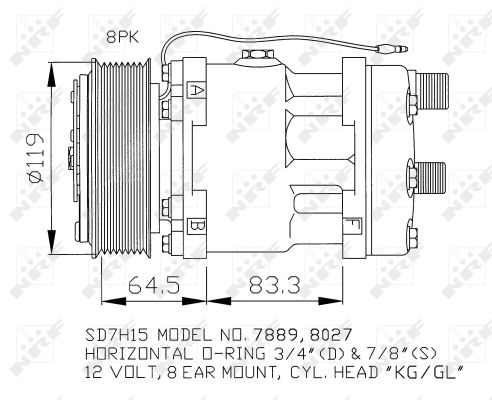 Kompresor klimatyzacji NRF 32133