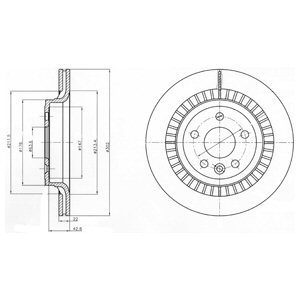 Tarcza hamulcowa DELPHI BG4270