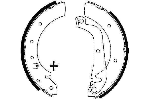 Zestaw szczęk hamulcowych KAVO PARTS KBS-7425