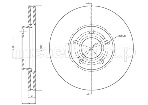 Tarcza hamulcowa METELLI 23-0378C
